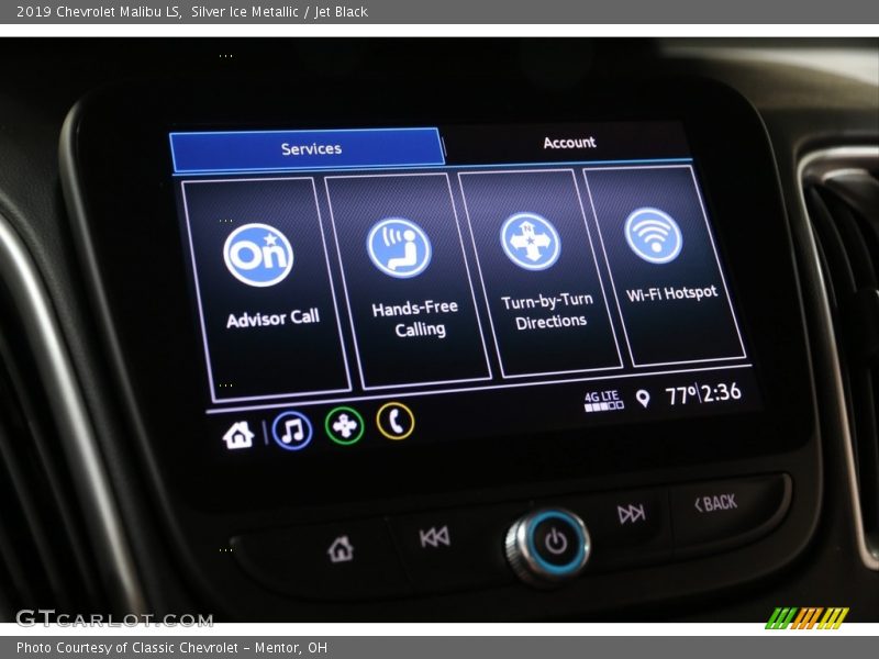Silver Ice Metallic / Jet Black 2019 Chevrolet Malibu LS