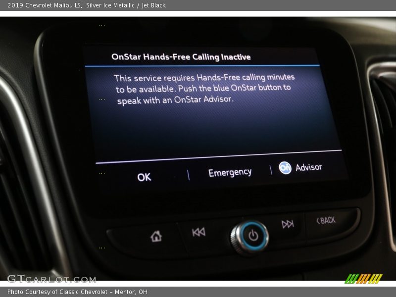 Silver Ice Metallic / Jet Black 2019 Chevrolet Malibu LS