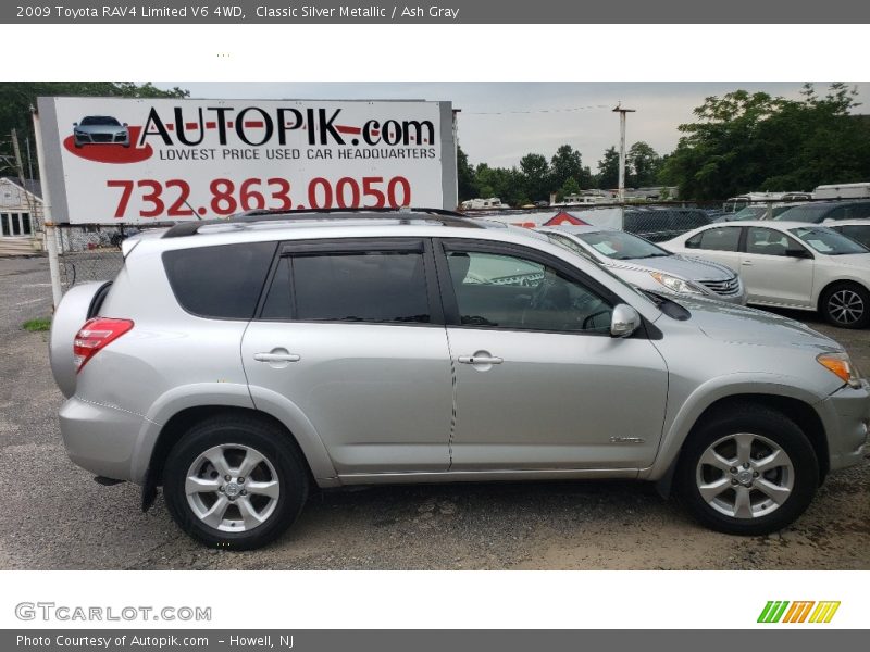 Classic Silver Metallic / Ash Gray 2009 Toyota RAV4 Limited V6 4WD