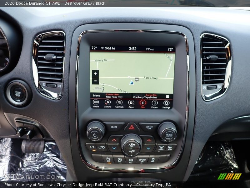 Destroyer Gray / Black 2020 Dodge Durango GT AWD