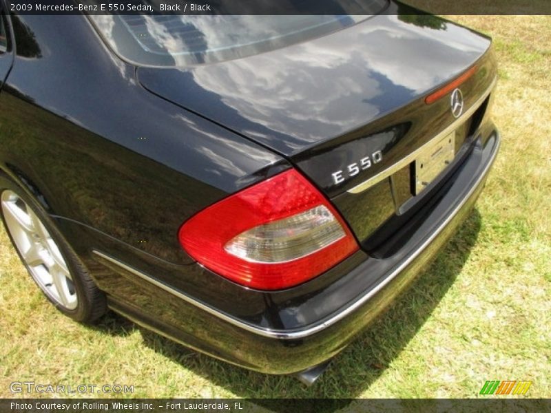 Black / Black 2009 Mercedes-Benz E 550 Sedan