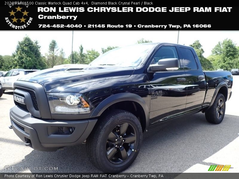 Diamond Black Crystal Pearl / Black 2020 Ram 1500 Classic Warlock Quad Cab 4x4