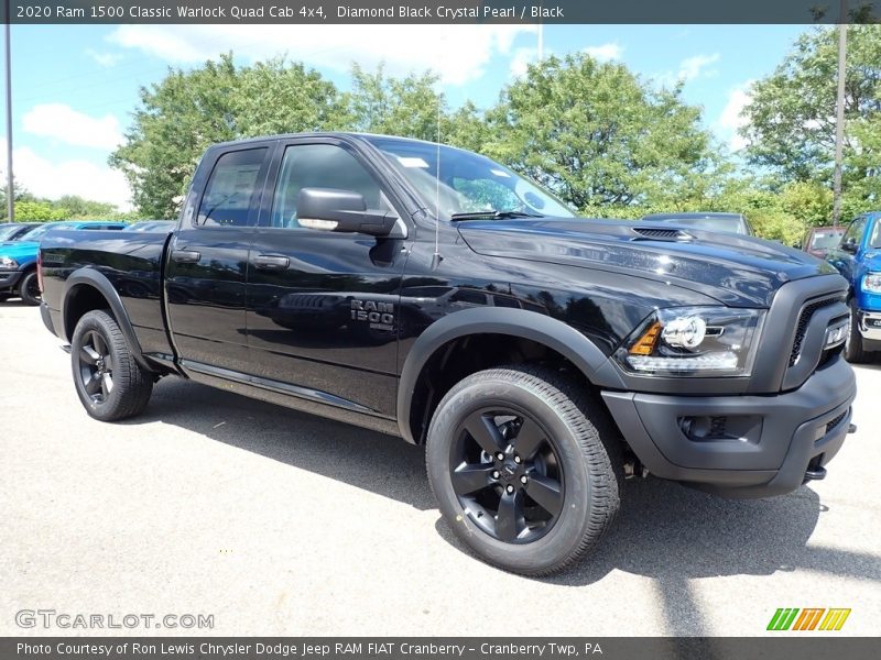 Diamond Black Crystal Pearl / Black 2020 Ram 1500 Classic Warlock Quad Cab 4x4
