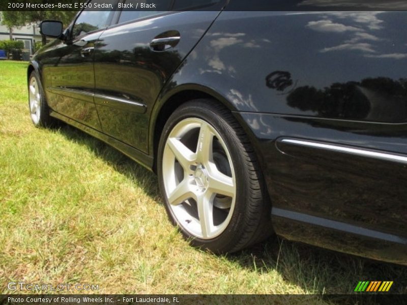 Black / Black 2009 Mercedes-Benz E 550 Sedan