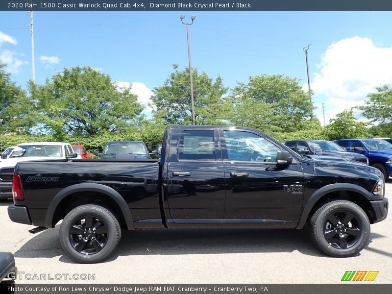 Diamond Black Crystal Pearl / Black 2020 Ram 1500 Classic Warlock Quad Cab 4x4