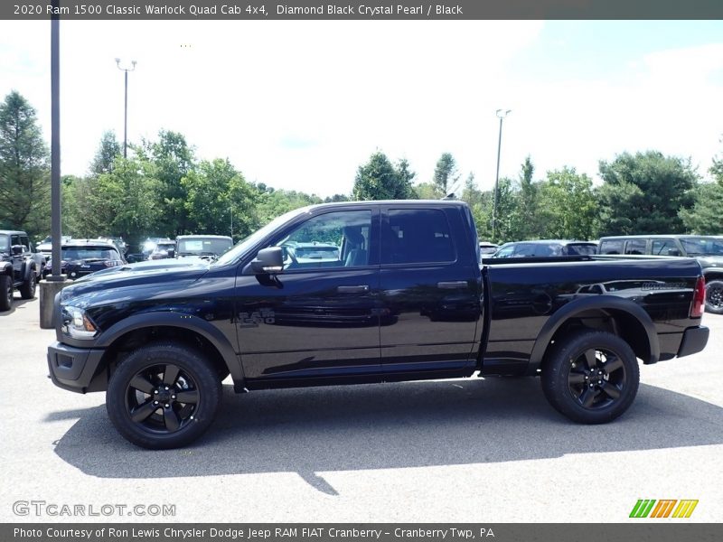 Diamond Black Crystal Pearl / Black 2020 Ram 1500 Classic Warlock Quad Cab 4x4