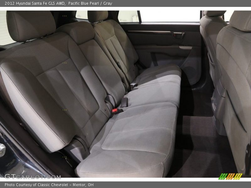 Pacific Blue Pearl / Gray 2012 Hyundai Santa Fe GLS AWD