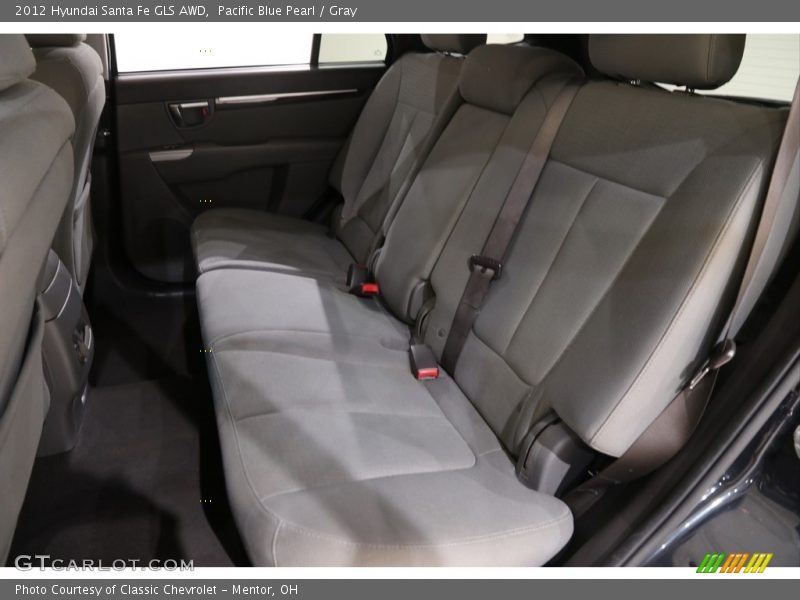 Pacific Blue Pearl / Gray 2012 Hyundai Santa Fe GLS AWD