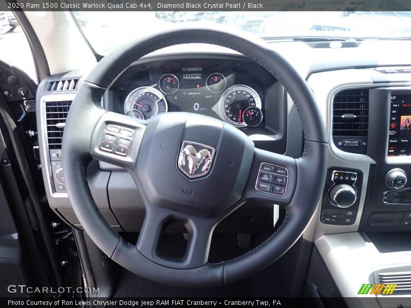 Diamond Black Crystal Pearl / Black 2020 Ram 1500 Classic Warlock Quad Cab 4x4