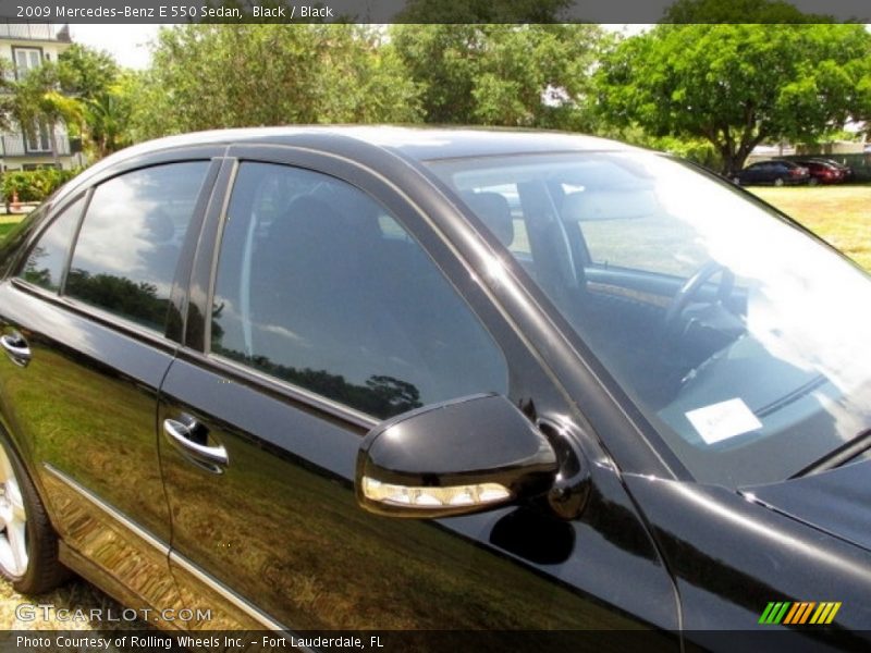 Black / Black 2009 Mercedes-Benz E 550 Sedan