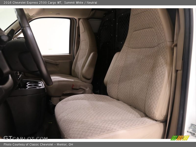 Front Seat of 2016 Express 2500 Cargo WT