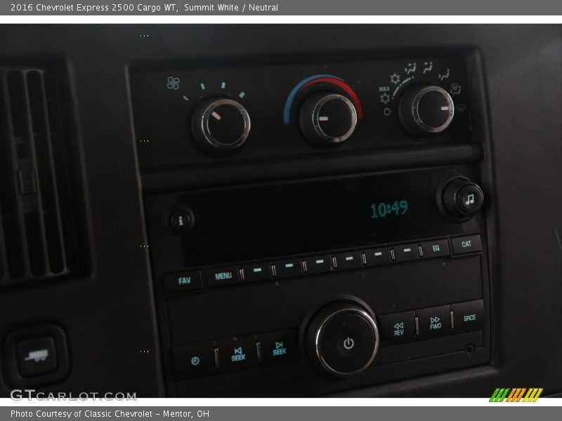 Summit White / Neutral 2016 Chevrolet Express 2500 Cargo WT