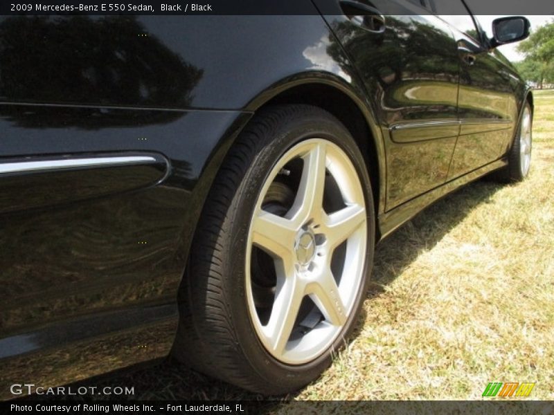 Black / Black 2009 Mercedes-Benz E 550 Sedan