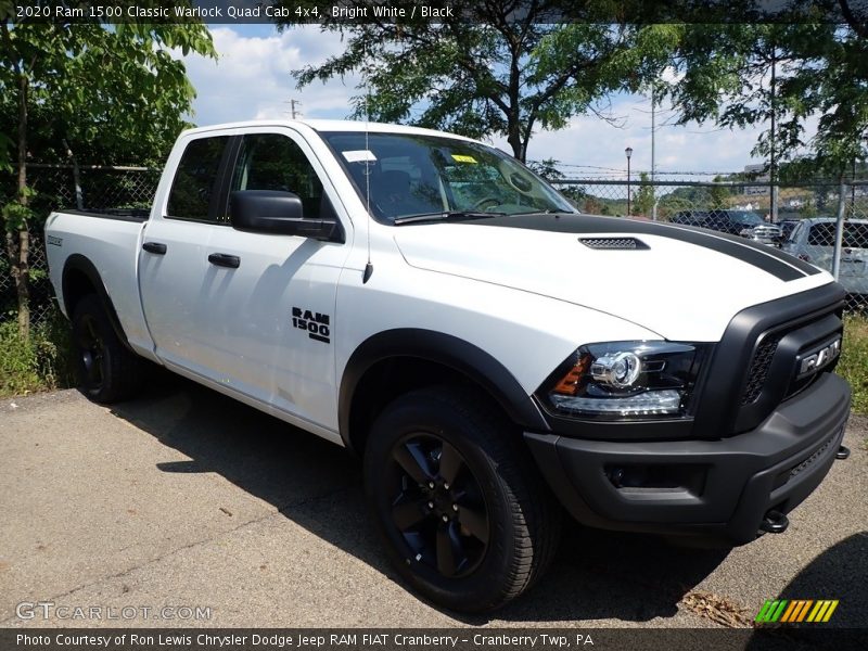 Bright White / Black 2020 Ram 1500 Classic Warlock Quad Cab 4x4
