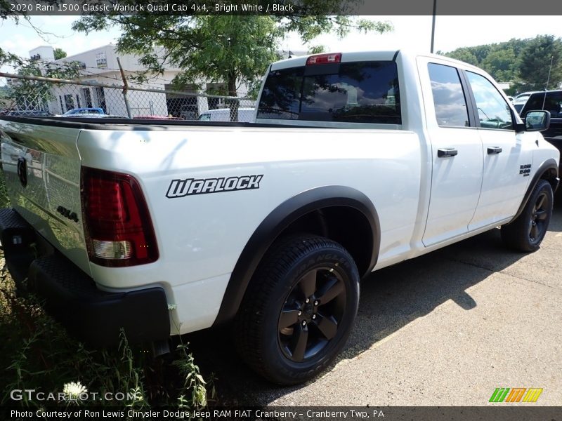Bright White / Black 2020 Ram 1500 Classic Warlock Quad Cab 4x4
