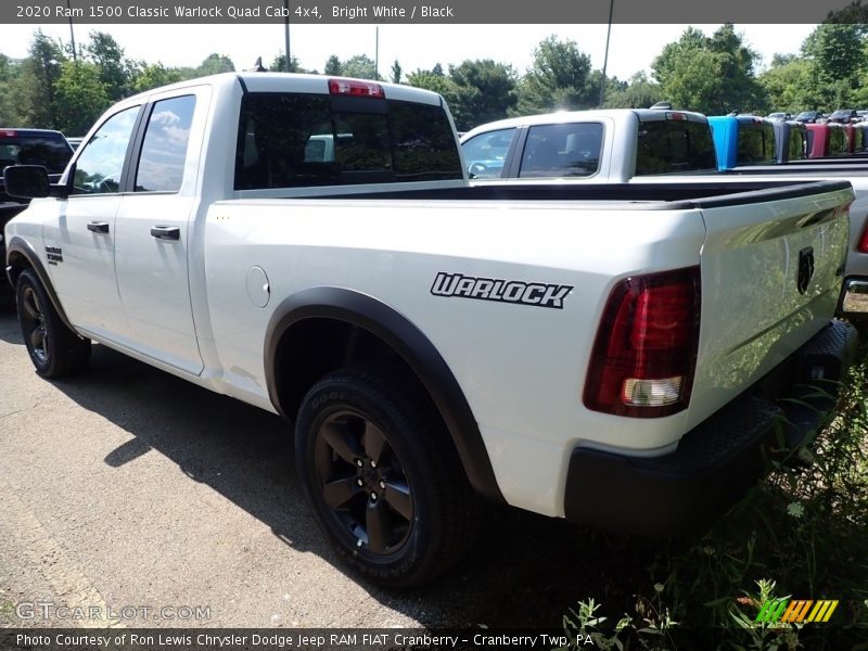 Bright White / Black 2020 Ram 1500 Classic Warlock Quad Cab 4x4
