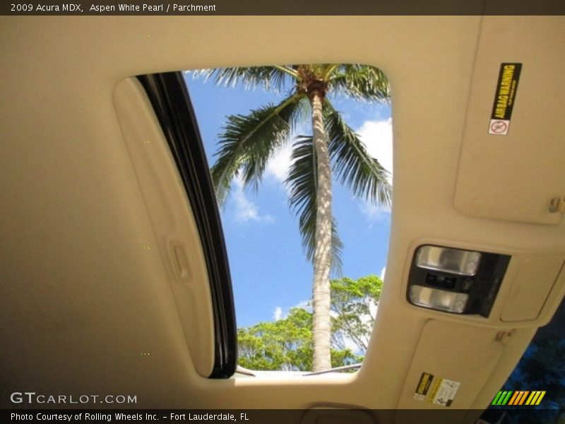 Aspen White Pearl / Parchment 2009 Acura MDX