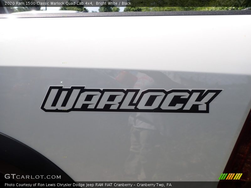 Bright White / Black 2020 Ram 1500 Classic Warlock Quad Cab 4x4