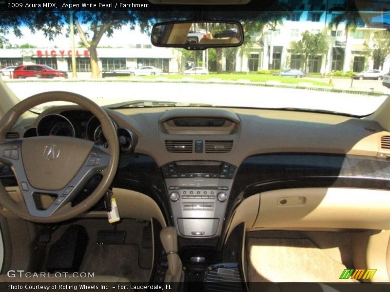 Aspen White Pearl / Parchment 2009 Acura MDX