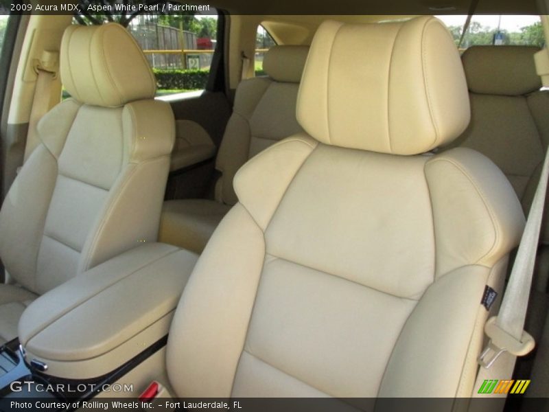 Aspen White Pearl / Parchment 2009 Acura MDX
