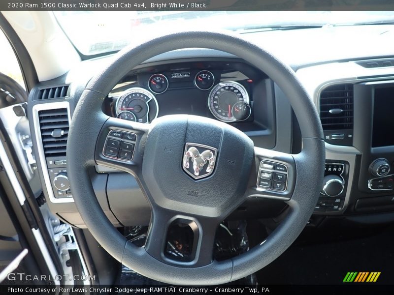 Bright White / Black 2020 Ram 1500 Classic Warlock Quad Cab 4x4