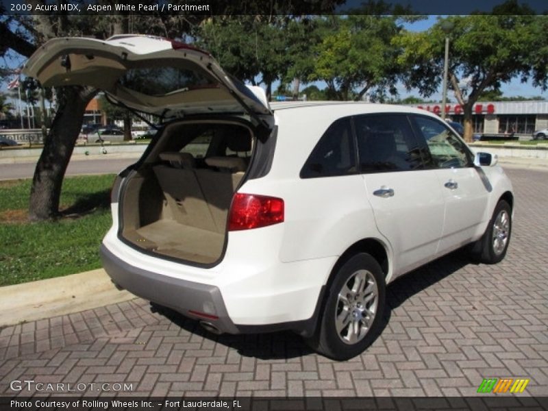 Aspen White Pearl / Parchment 2009 Acura MDX