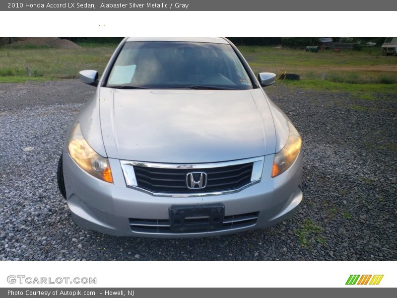 Alabaster Silver Metallic / Gray 2010 Honda Accord LX Sedan