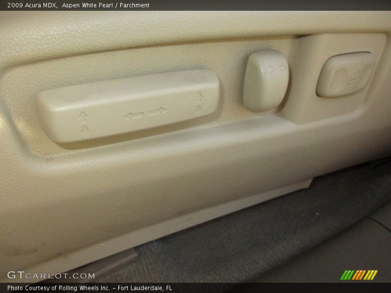 Aspen White Pearl / Parchment 2009 Acura MDX