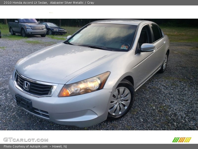 Alabaster Silver Metallic / Gray 2010 Honda Accord LX Sedan