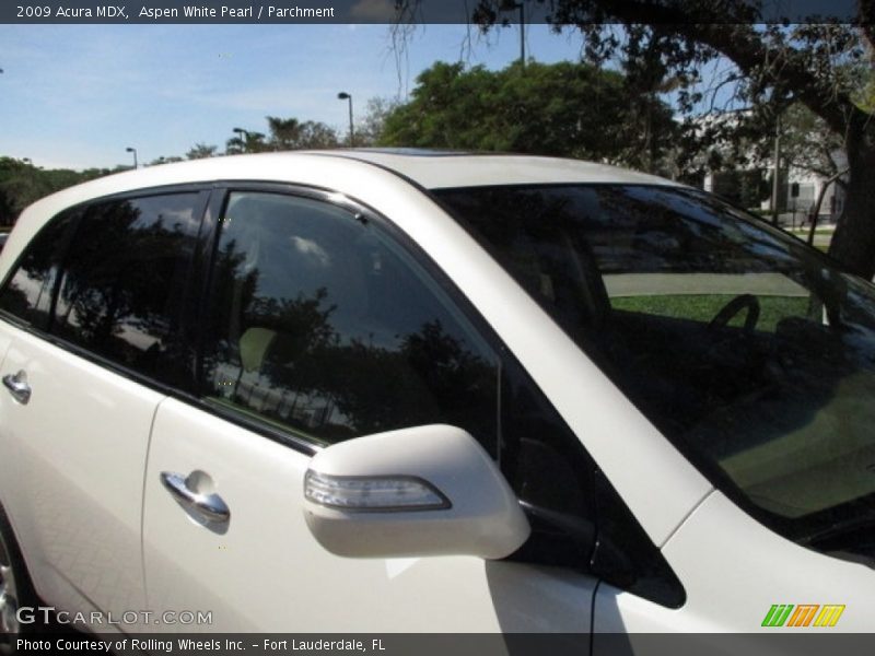 Aspen White Pearl / Parchment 2009 Acura MDX