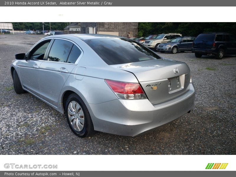 Alabaster Silver Metallic / Gray 2010 Honda Accord LX Sedan