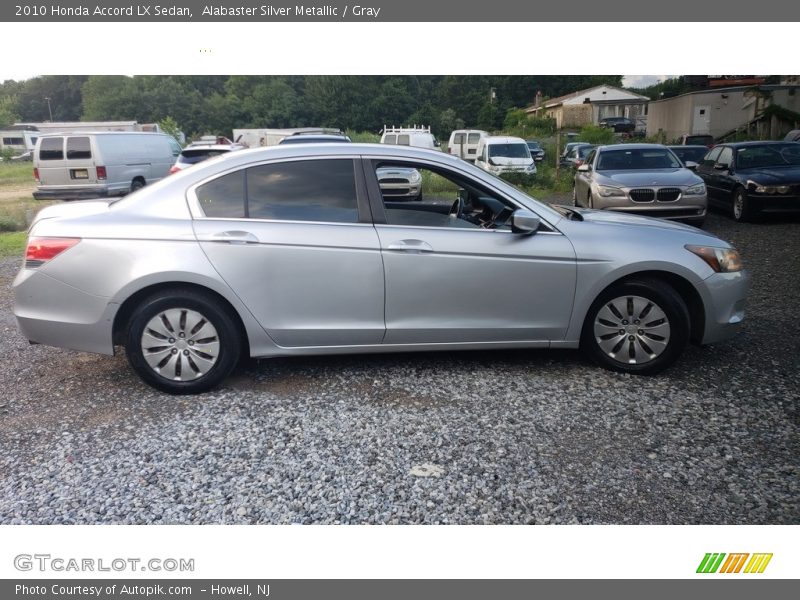 Alabaster Silver Metallic / Gray 2010 Honda Accord LX Sedan