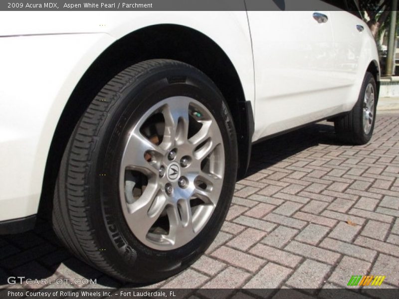 Aspen White Pearl / Parchment 2009 Acura MDX