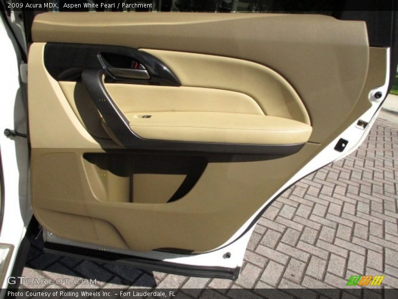 Aspen White Pearl / Parchment 2009 Acura MDX