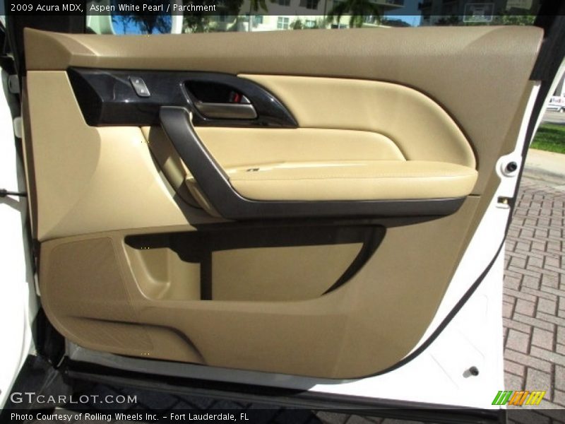 Aspen White Pearl / Parchment 2009 Acura MDX