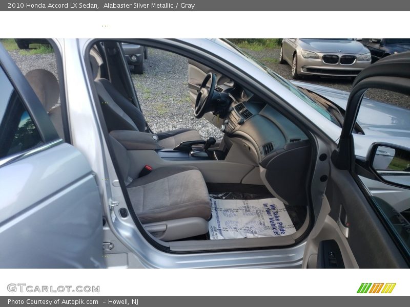 Alabaster Silver Metallic / Gray 2010 Honda Accord LX Sedan