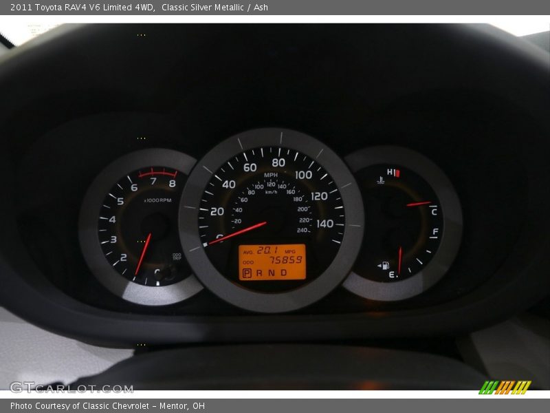 Classic Silver Metallic / Ash 2011 Toyota RAV4 V6 Limited 4WD