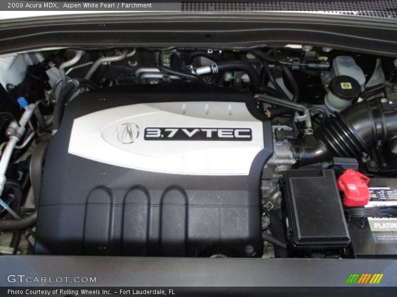 Aspen White Pearl / Parchment 2009 Acura MDX