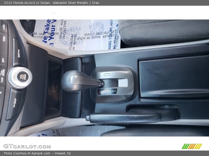 Alabaster Silver Metallic / Gray 2010 Honda Accord LX Sedan