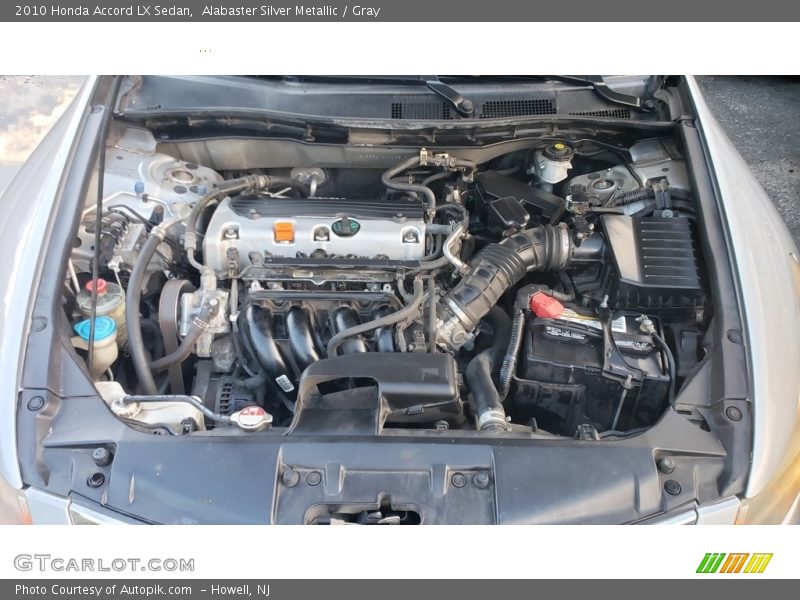 Alabaster Silver Metallic / Gray 2010 Honda Accord LX Sedan