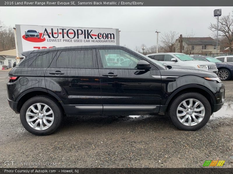 Santorini Black Metalllic / Ebony/Ebony 2016 Land Rover Range Rover Evoque SE