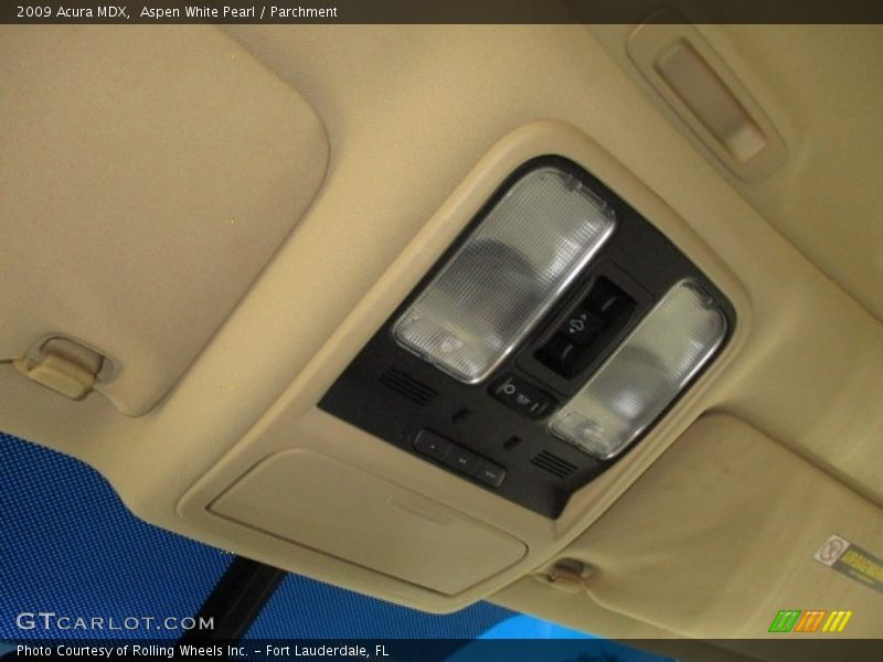 Aspen White Pearl / Parchment 2009 Acura MDX