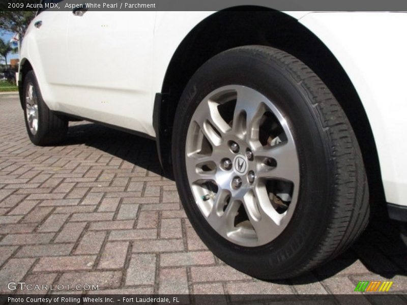 Aspen White Pearl / Parchment 2009 Acura MDX
