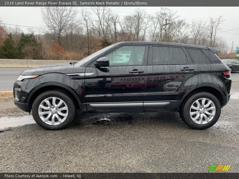 Santorini Black Metalllic / Ebony/Ebony 2016 Land Rover Range Rover Evoque SE