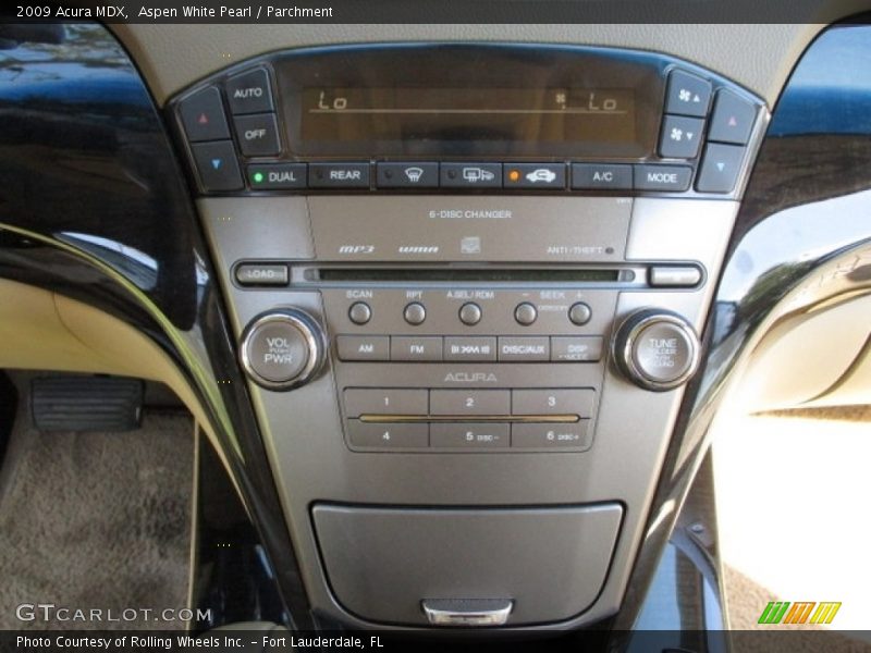 Aspen White Pearl / Parchment 2009 Acura MDX
