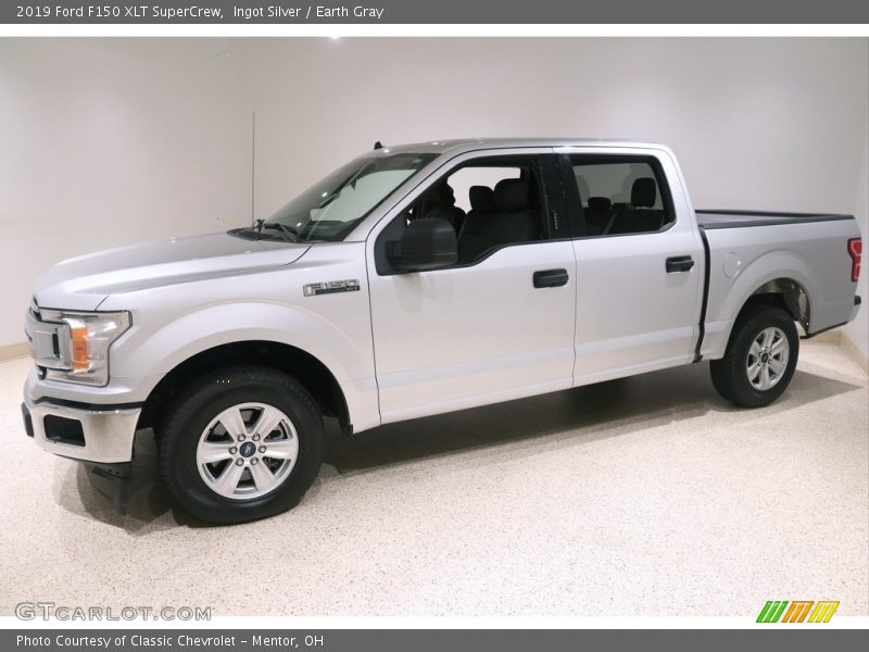 Ingot Silver / Earth Gray 2019 Ford F150 XLT SuperCrew