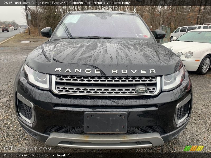 Santorini Black Metalllic / Ebony/Ebony 2016 Land Rover Range Rover Evoque SE