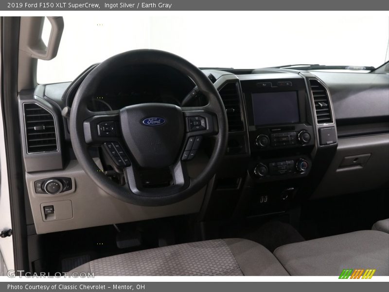 Ingot Silver / Earth Gray 2019 Ford F150 XLT SuperCrew