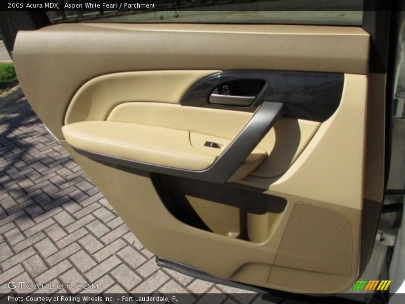 Aspen White Pearl / Parchment 2009 Acura MDX