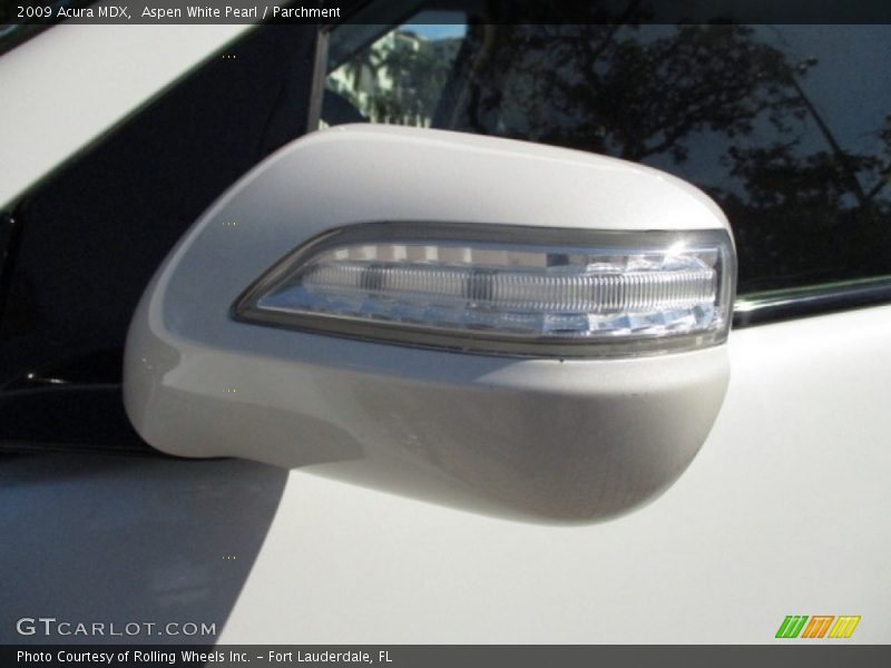 Aspen White Pearl / Parchment 2009 Acura MDX